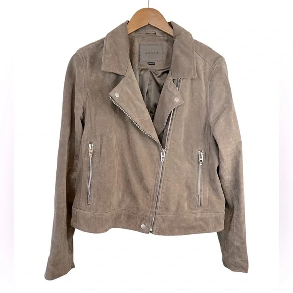 Blank NYC Brown Suede Moto Jacket - Picture 5 of 15